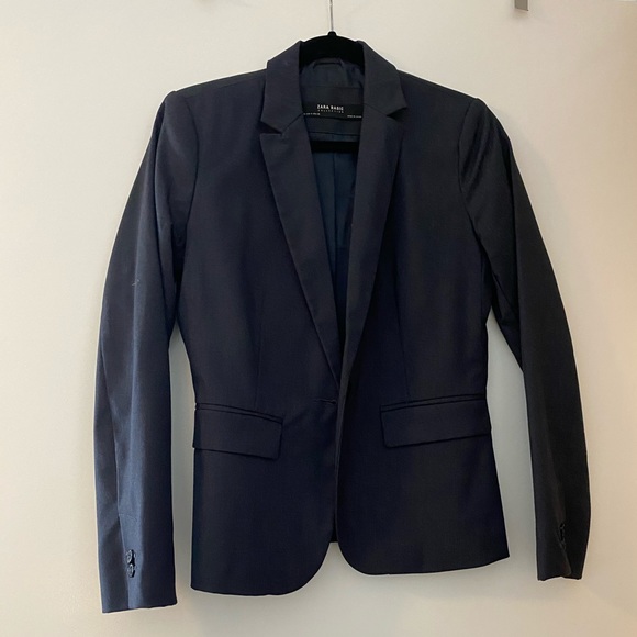 Navy Zara Blazer - Picture 2 of 2